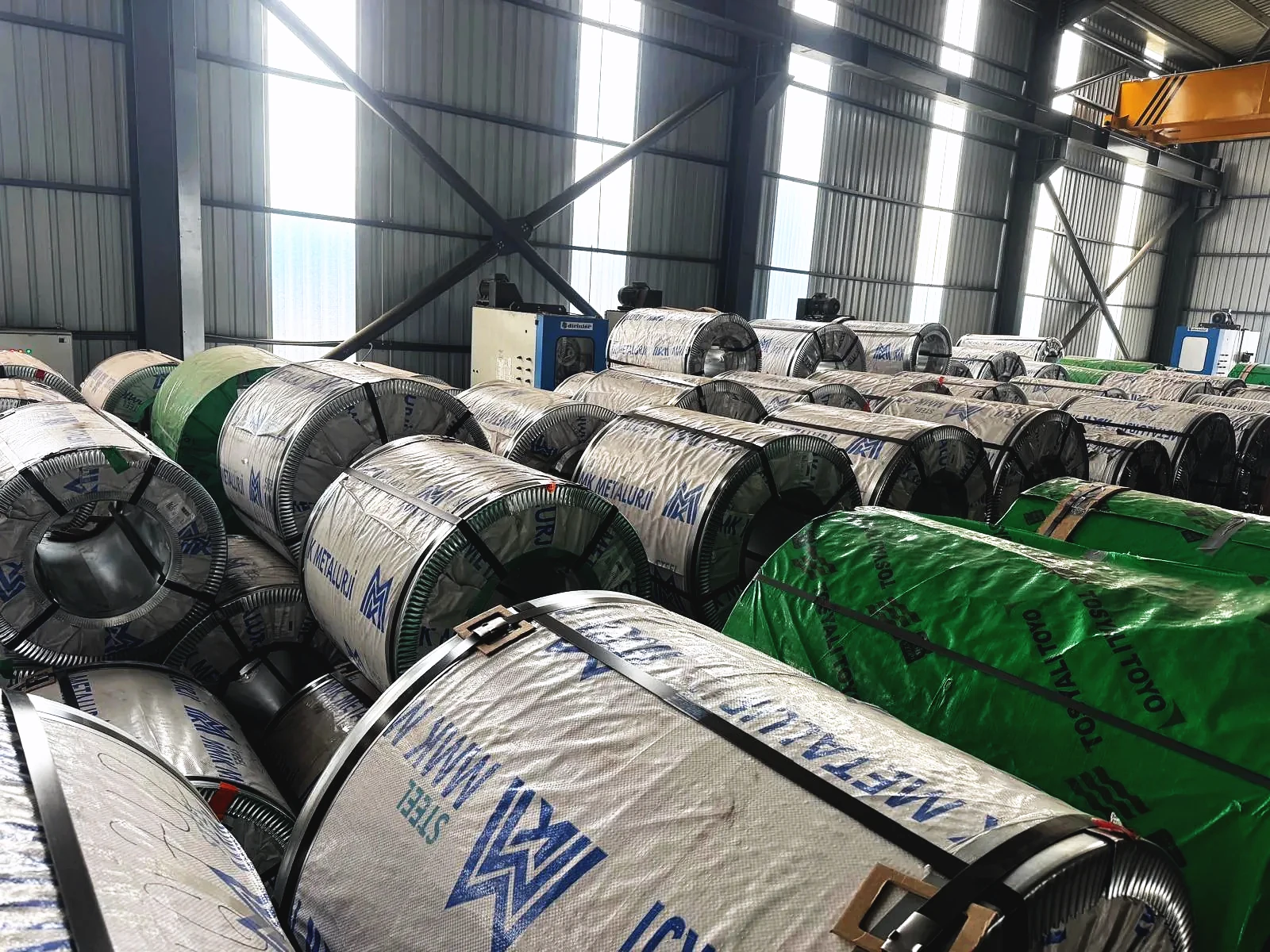 Galvanizli rulo sac stokları